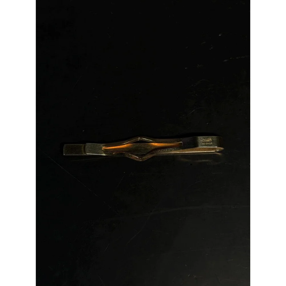 Vintage Anson 1/20 12K Gold Filled Engraved Tie Clip Mid Century